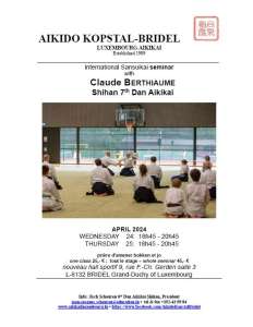 Stage C Berthiaume à l'Aikido Kopstal-Bridel